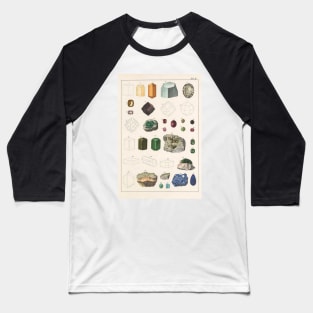 Mineralogy Chart Baseball T-Shirt